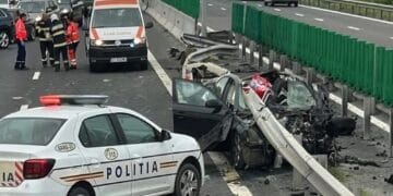 Accident grav! Femeie în comă și copil de 2 ani rănit. Elicopterul SMURD a intervenit de urgență