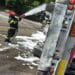 Cisternă cu 31 de tone de benzină răsturnată pe DN7 în Argeș. Trafic blocat complet după scurgeri de combustibil