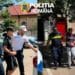 Urmărire ca în filme la Roșiori de Vede. Un tânăr fără permis a lovit o ambulanță și a fugit pe câmp