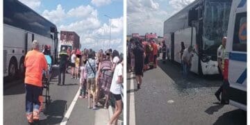 Planul Roșu de Intervenție a fost activat după un accident între un autocar cu 60 de persoane și un autotren!