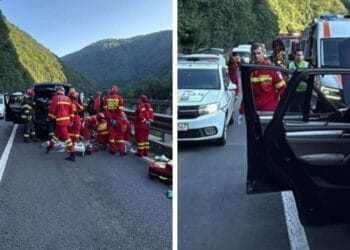 Un bolovan a căzut peste o mașină! Un bărbat a murit, iar elicopterul SMURD a fost trimis de urgență