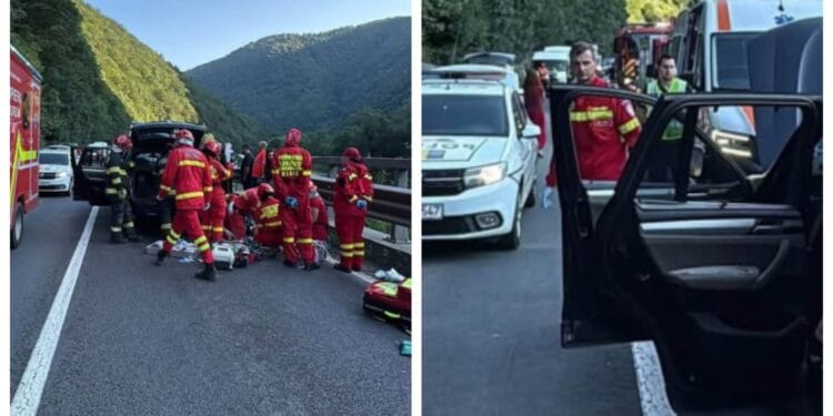 Un bolovan a căzut peste o mașină! Un bărbat a murit, iar elicopterul SMURD a fost trimis de urgență
