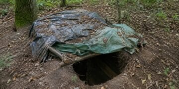 Condamnat pentru că și-a terorizat copiii, găsit ascuns într-o groapă săpată în pământ. Un alt urmărit a fost prins după ce s-a rănit fugind de polițiști