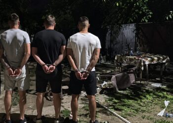 Bătaie într-o curte! Patru bărbați au fost reținuți după un conflict violent 