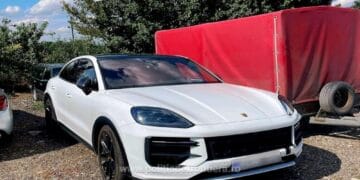 Mașină de aproape 800.000 de lei, căutată de autoritățile din Cehia, descoperită de polițiști!