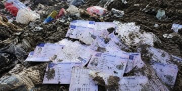Mii de permise de conducere descoperite la o groapă de gunoi! Autoritățile verifică autenticitatea documentelor!
