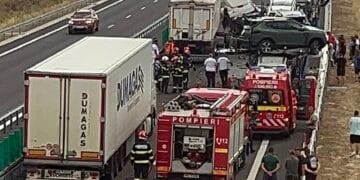 DEx12 blocat după un accident. Traficul a fost deviat