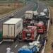 DEx12 blocat după un accident. Traficul a fost deviat