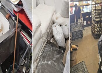 Brutărie închisă după un control. Mizerie, deșeuri depozitate insalubru și angajați fără cursuri de calificare