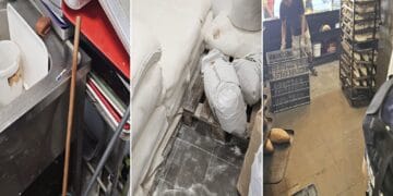 Brutărie închisă după un control. Mizerie, deșeuri depozitate insalubru și angajați fără cursuri de calificare