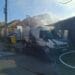 Incendiu puternic! Două persoane au suferit arsuri, mesaj RO-Alert din cauza fumului