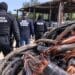 224 de fapte penale și 21 de percheziții în patru județe. Cabluri CFR ar fi fost furate, arse și valorificate ilegal