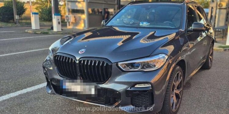 Mașină de lux furată din Belgia, descoperită în România. Șoferul spune că a plătit 59.000 de euro pe ea