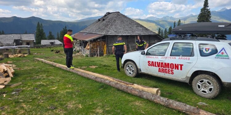 Cioban dispărut în munții din Argeș, găsit mort după două zile de căutări. Salvamontiștii au folosit dronă cu termoviziune și câinele Olaf