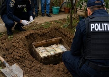 Aproape 200.000 de lei, găsiți îngropați într-o curte. Descoperire surprinzătoare în timpul unor percheziții pentru camătă