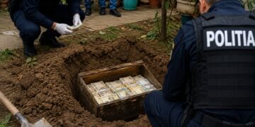 Aproape 200.000 de lei, găsiți îngropați într-o curte. Descoperire surprinzătoare în timpul unor percheziții pentru camătă