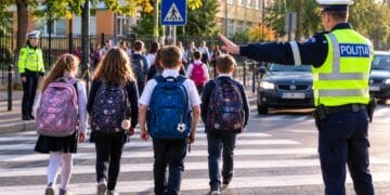 Poliția intensifică verificările odată cu începerea școlii. Șoferii, avertizați să reducă viteza în zonele frecventate de elevi