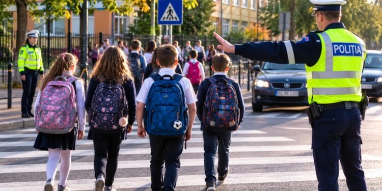 Poliția intensifică verificările odată cu începerea școlii. Șoferii, avertizați să reducă viteza în zonele frecventate de elevi