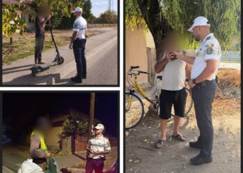 Razie în trafic! Bicicliștii și cei cu trotinete electrice, în vizorul polițiștilor