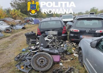 Dezmembrări auto ilegale! Patru dosare penale după controalele poliției