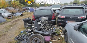 Dezmembrări auto ilegale! Patru dosare penale după controalele poliției