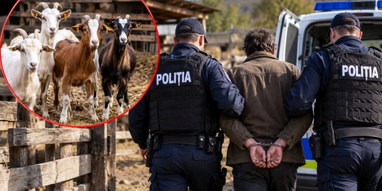 A furat patru capre de la o stână! Bărbat reținut de polițiști